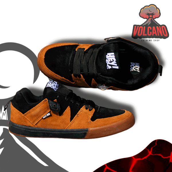 Tenis Hey Dog Husky Camel Negro