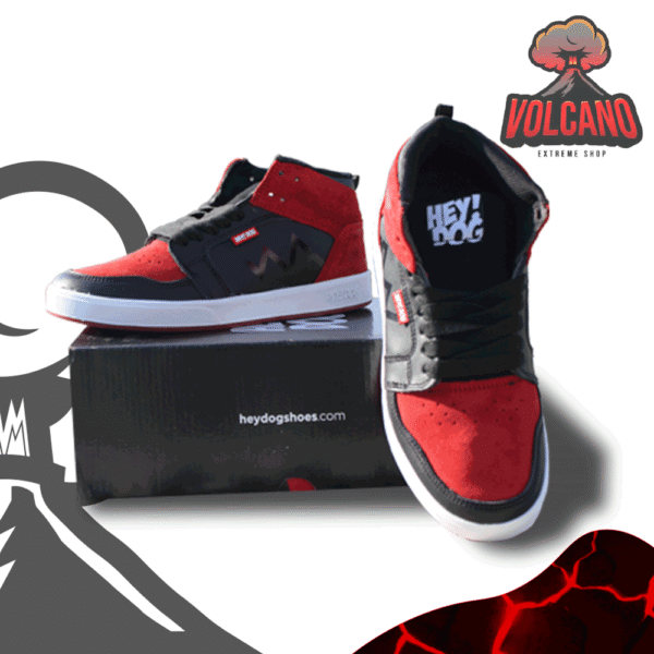 Tenis Hey Dog K Nine Negro Rojo