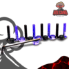 Juego de 8 Tornillos Vulkan Negros con Morado