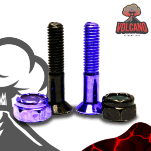 02-tornillos-vulkan-morados Juego de 8 Tornillos Vulkan Negros con Morado
