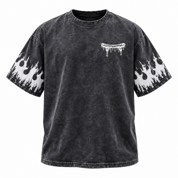 Playera Over Size Volcano Talla G, AcidWash